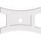 Ekena Millwork Haven Architectural Grade PVC Ceiling Medallion, 30"W x 20"H x 3"ID x 6 1/2"C x 1"P, One-Piece CMP30X20HN-03000 - alternate 1